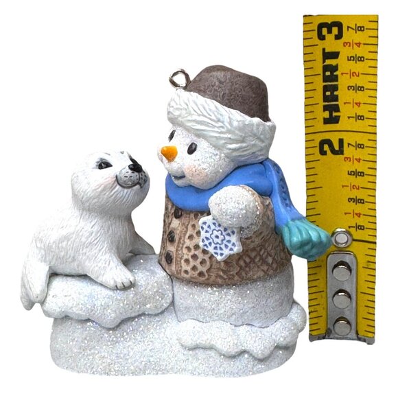 Hallmark Snow Buddies Collectors Series Keepsake Ornament 3 Lot Owl Wolf Seal - Picture 4 of 8